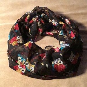 Colorful Owls Infinity Scarf